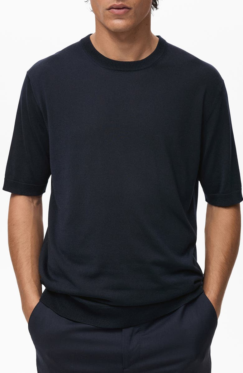 MANGO Fine Knit Tencel<sup>®</sup> Lyocell Blend T-Shirt, Main, color, 