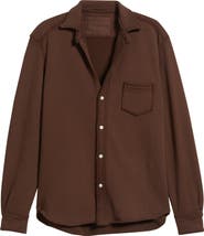 Frank 
Eileen Eileen Relaxed Terry Button-Up Shirt