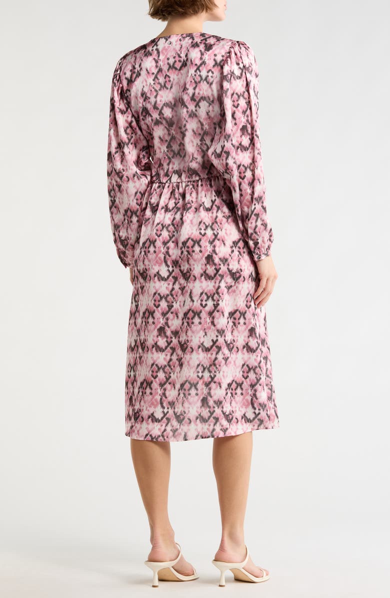 BOSS Orange Divanta Long Sleeve Dress, Alternate, color, Pink Print