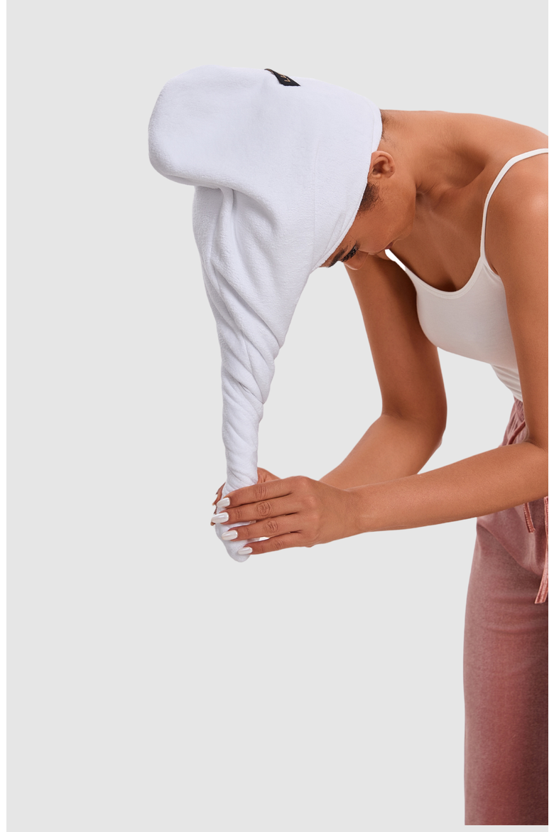 Silky Satin Pillowcases + Hair Towel Wrap, Alternate, color, WHITE
