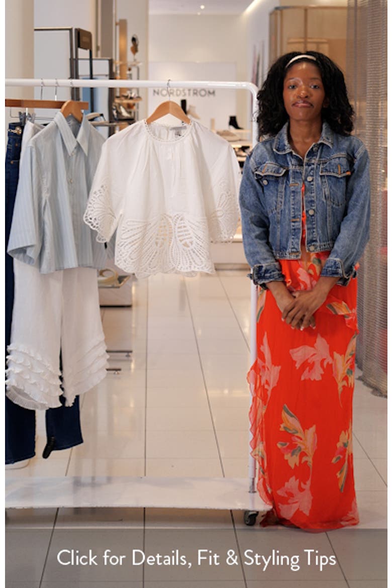 Femi Broderie Anglaise Cotton Top video
