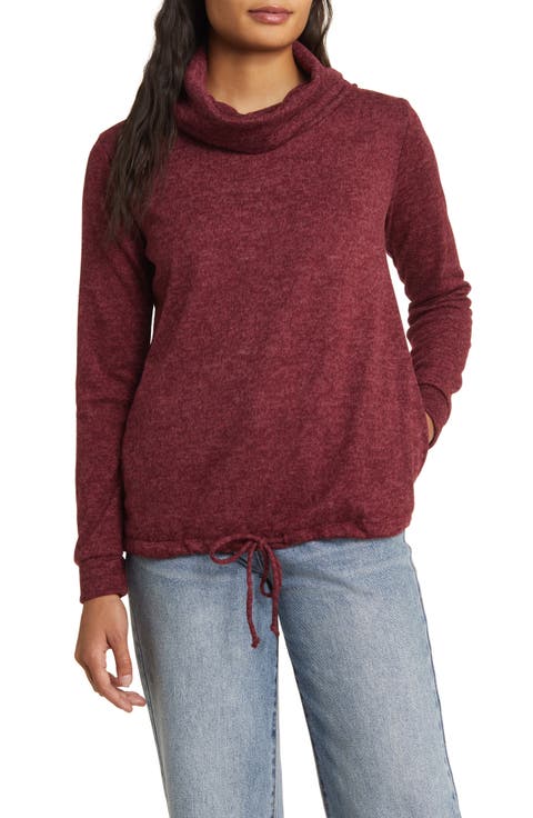 Cowl Neck Knit Top