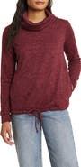 Loveappella Cowl Neck Knit Top
