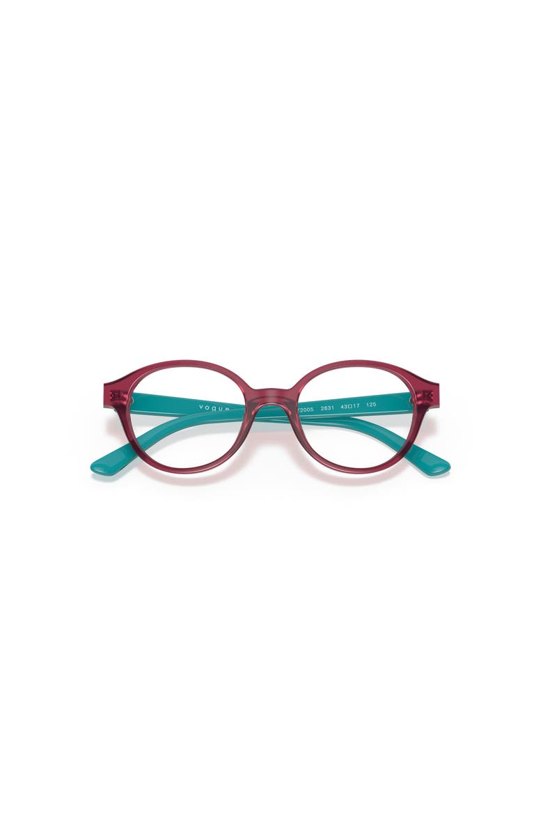 Vogue Eyewear 43mm Oval optical glasses, Alternate, color, Red