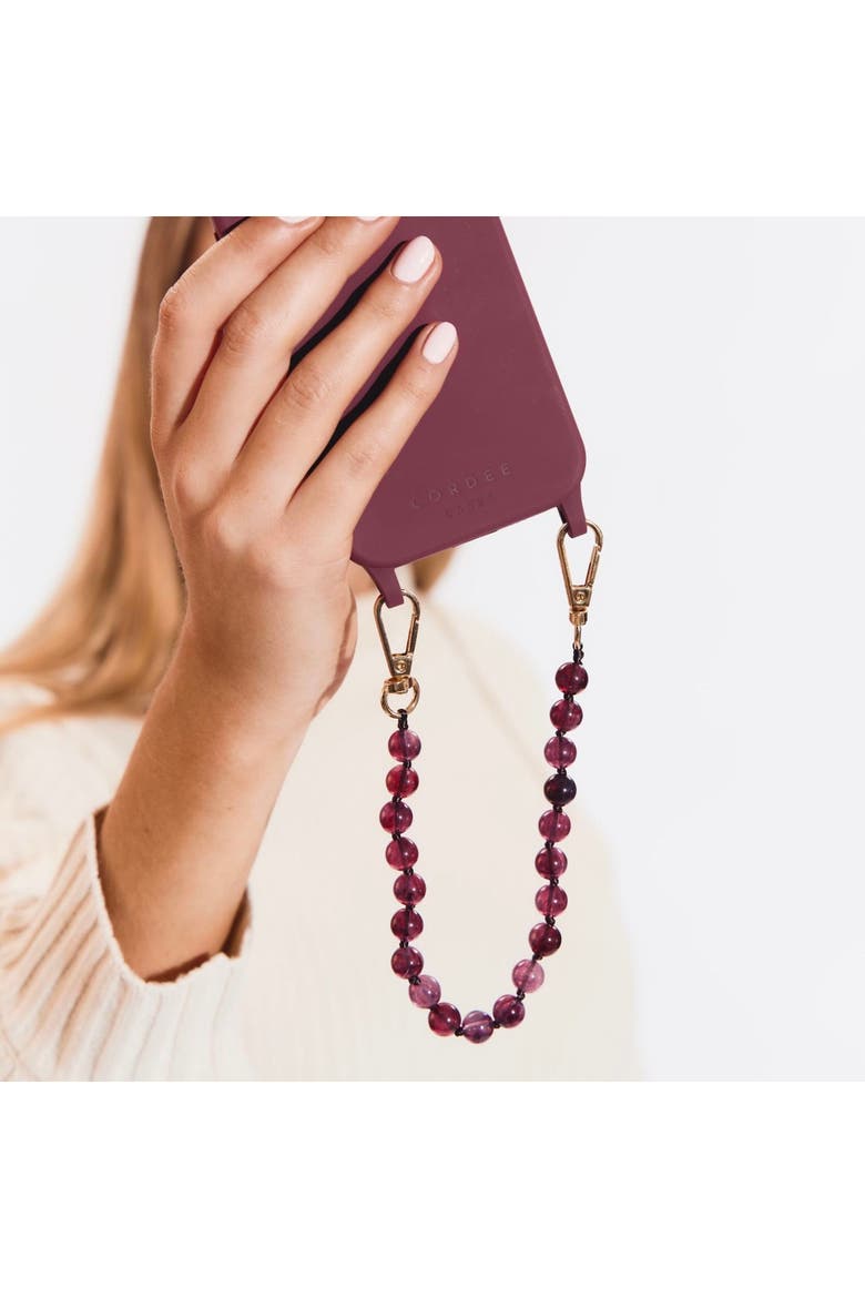 Scarlett Phone Wristlet, Alternate, color, Burgundy