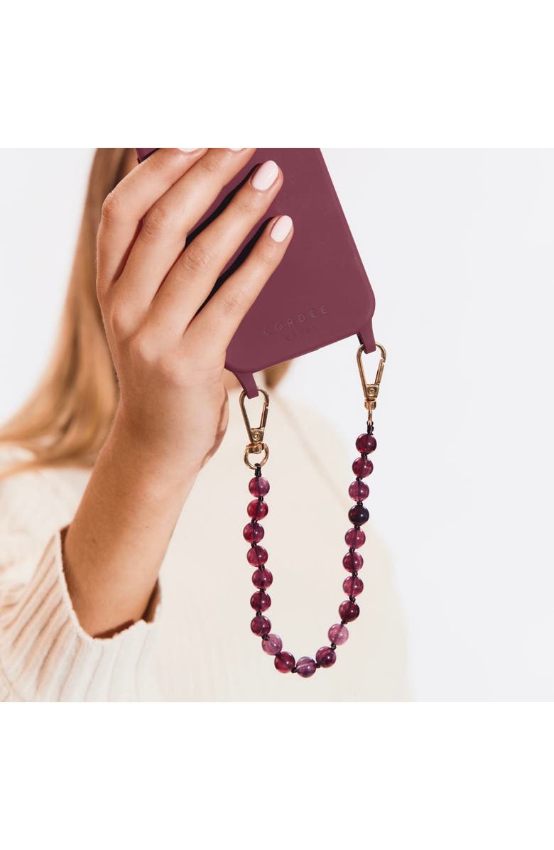 Cordée Cases Scarlett Phone Wristlet, Alternate, color, Burgundy