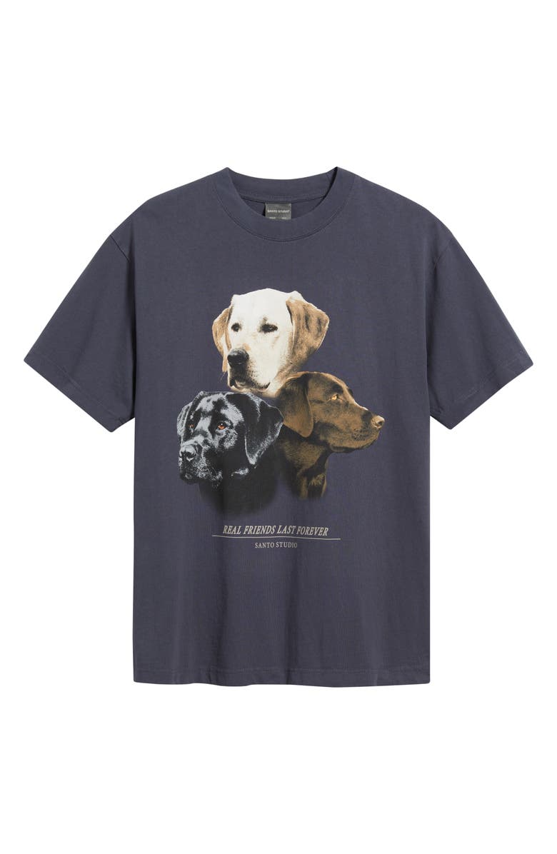 SANTO STUDIO Forever Graphic T-Shirt, Alternate, color, Navy