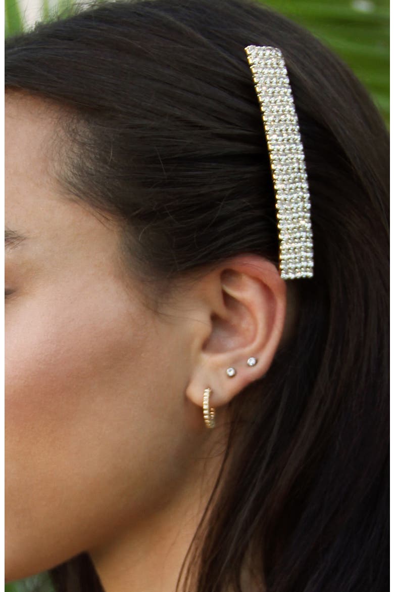 2-Pack Large Crystal Hair Comb, Alternate, color, GOLD