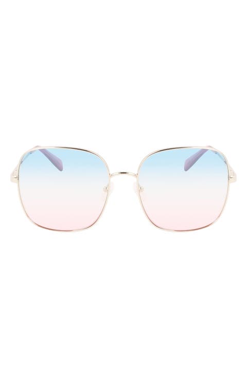 59mm Monogram Square Sunglasses