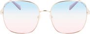 Longchamp 59mm Monogram Square Sunglasses