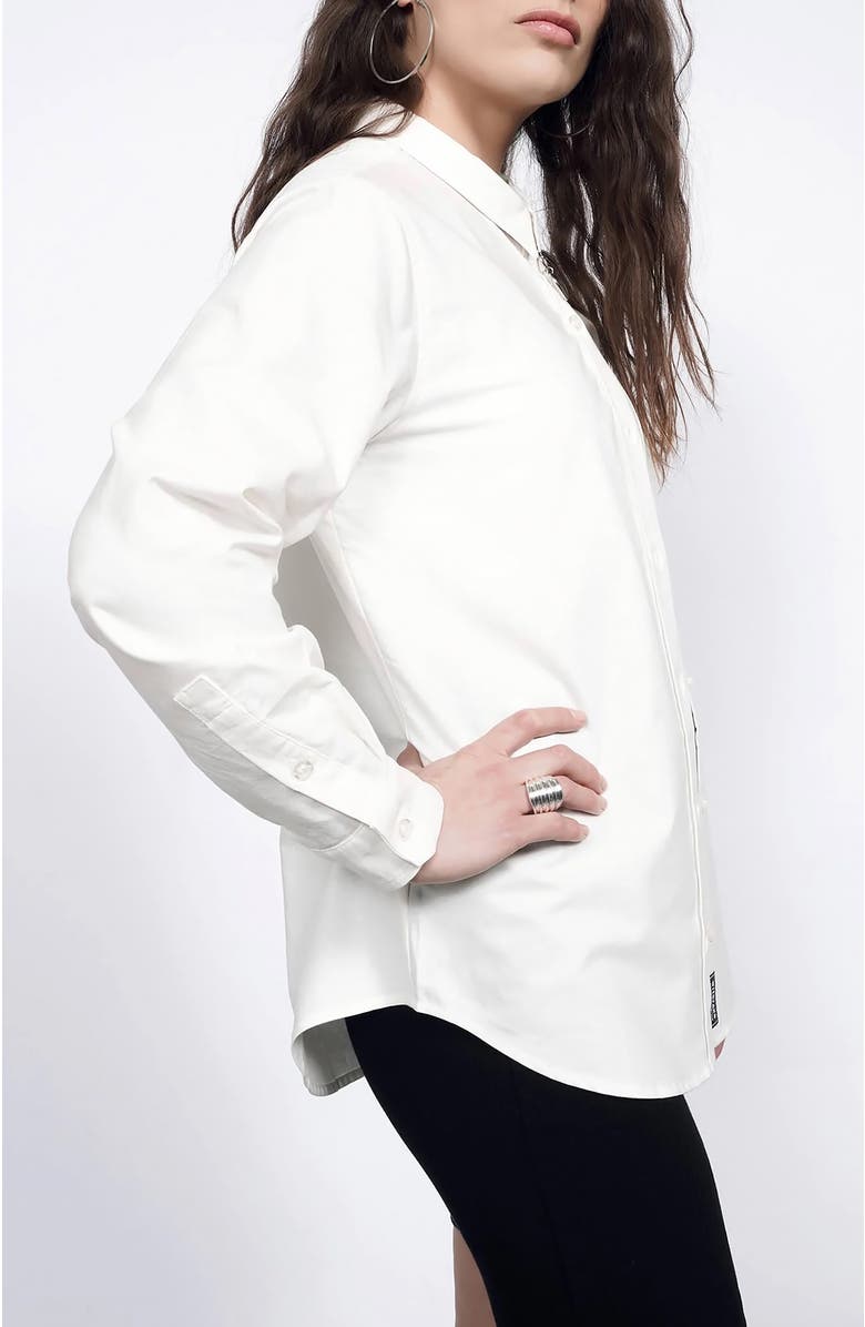 WILDFANG The Essential Long Sleeve Oxford Button Up, Alternate, color, White