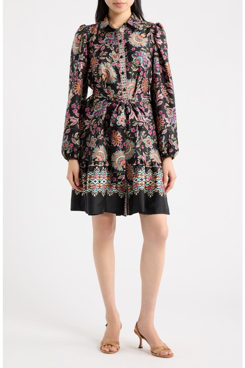 Tiered Shirtdress, Main, color, ANNE BLACK MULTI