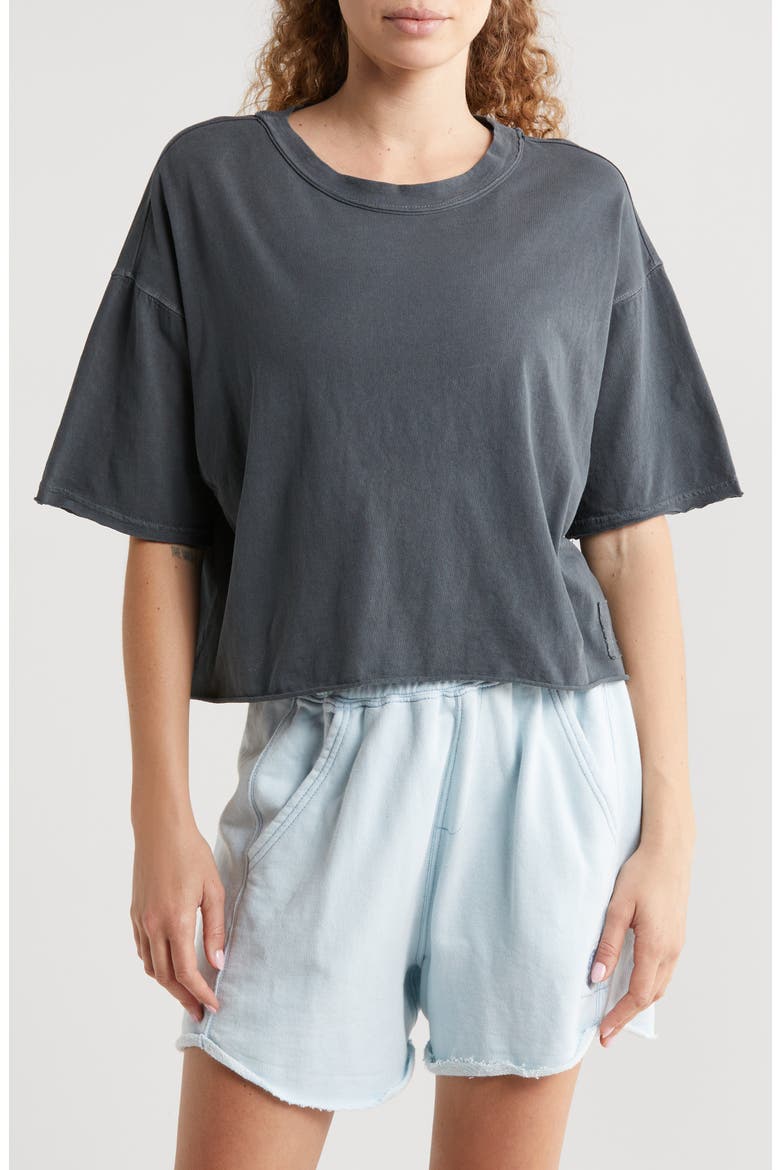 FP Movement Inspire Cotton T-Shirt, Main, color, BLACK