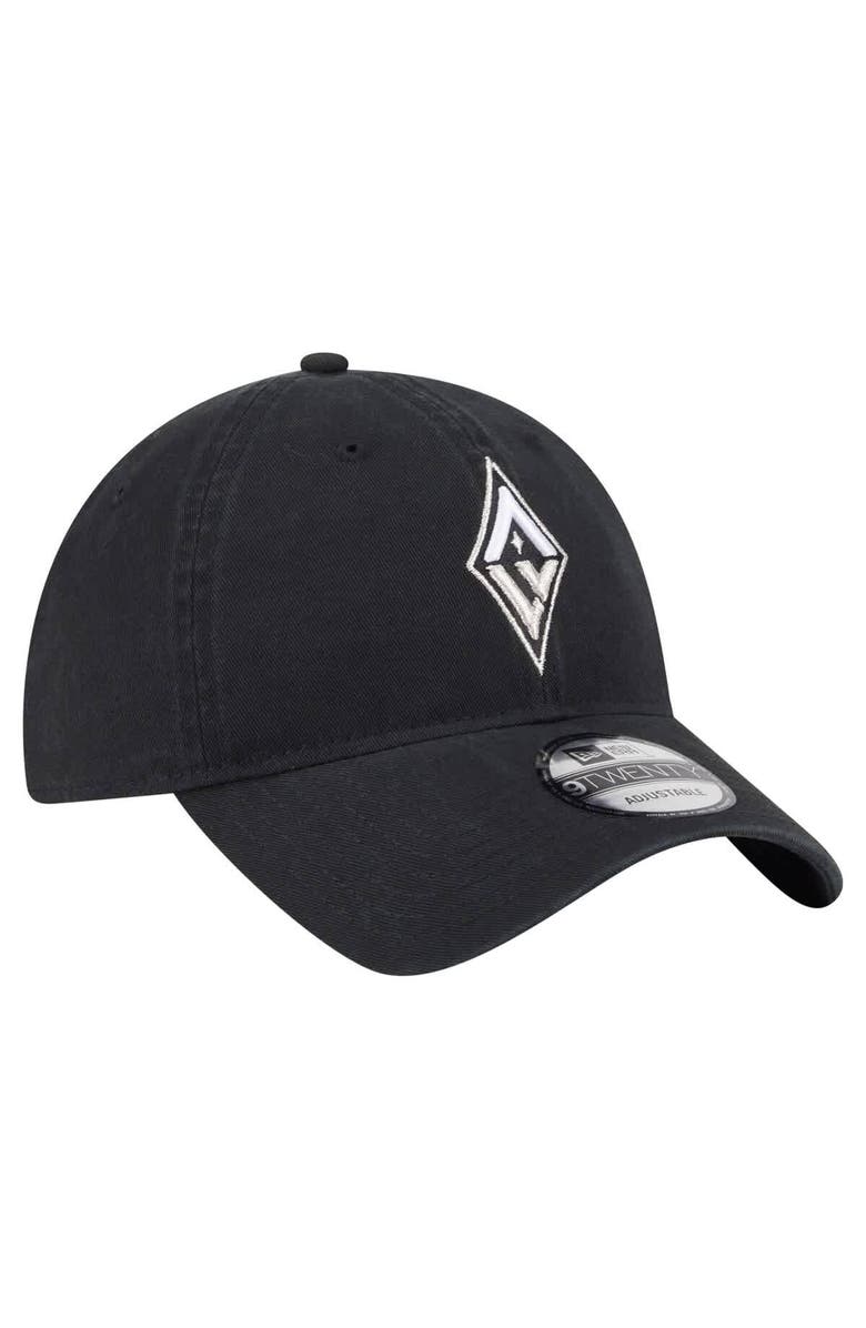 New Era Unisex New Era Black Las Vegas Aces Core Alt Logo 9TWENTY Adjustable Hat, Alternate, color, Black