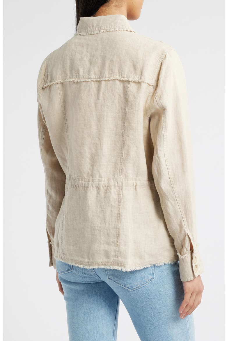 Two Palms Linen Utility Jacket, Alternate, color, NATURAL
