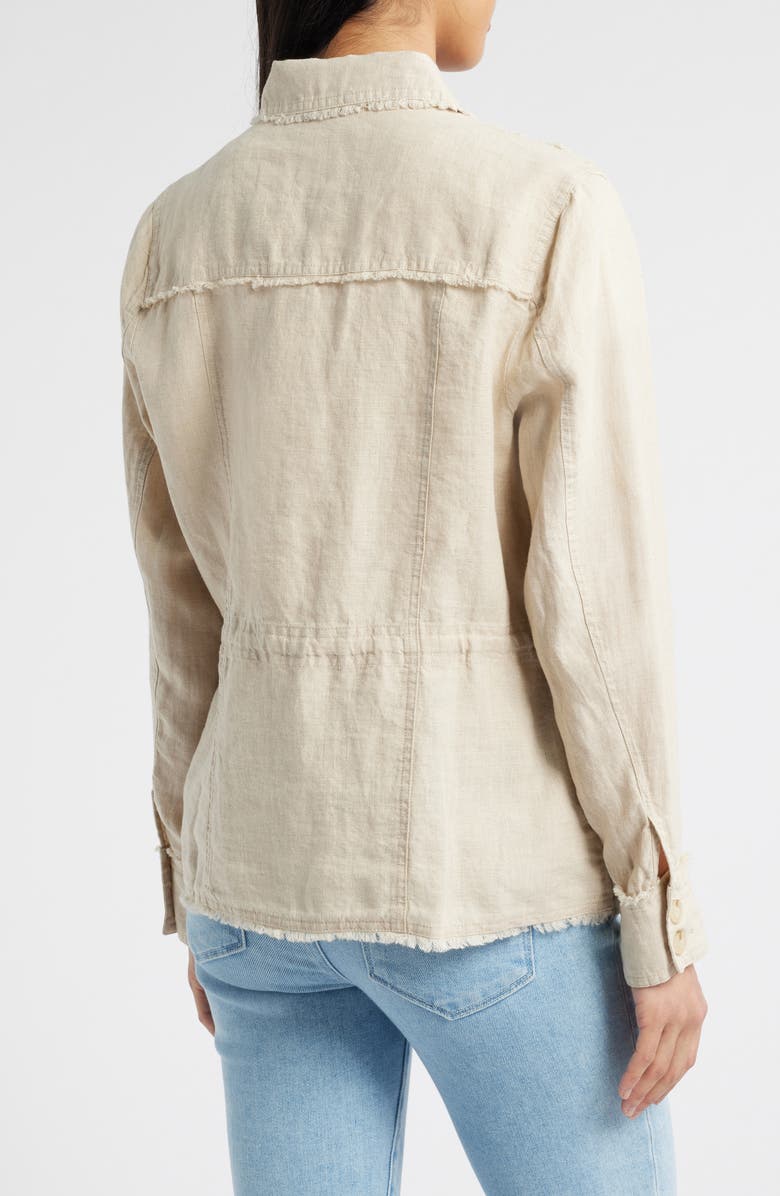 Tommy Bahama Two Palms Linen Utility Jacket, Alternate, color, Natural