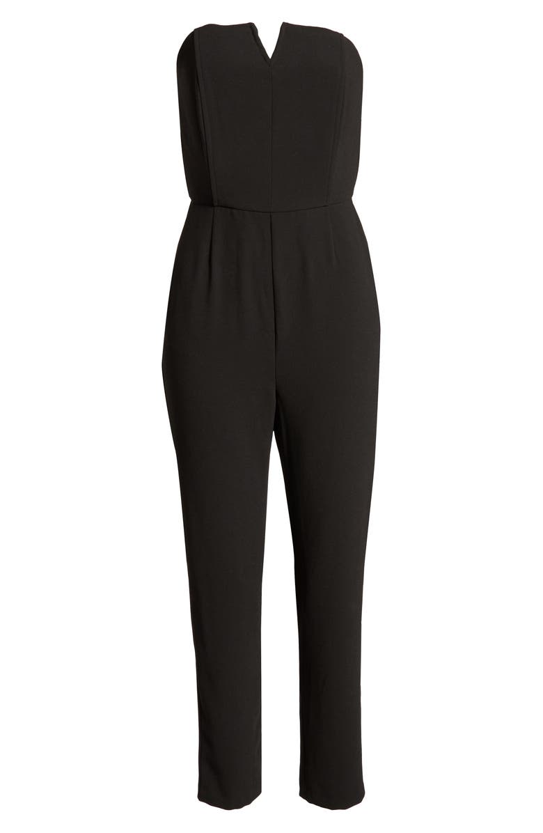 cupcakes and cashmere Jessalyn Strapless Jumpsuit, Alternate, color, 
