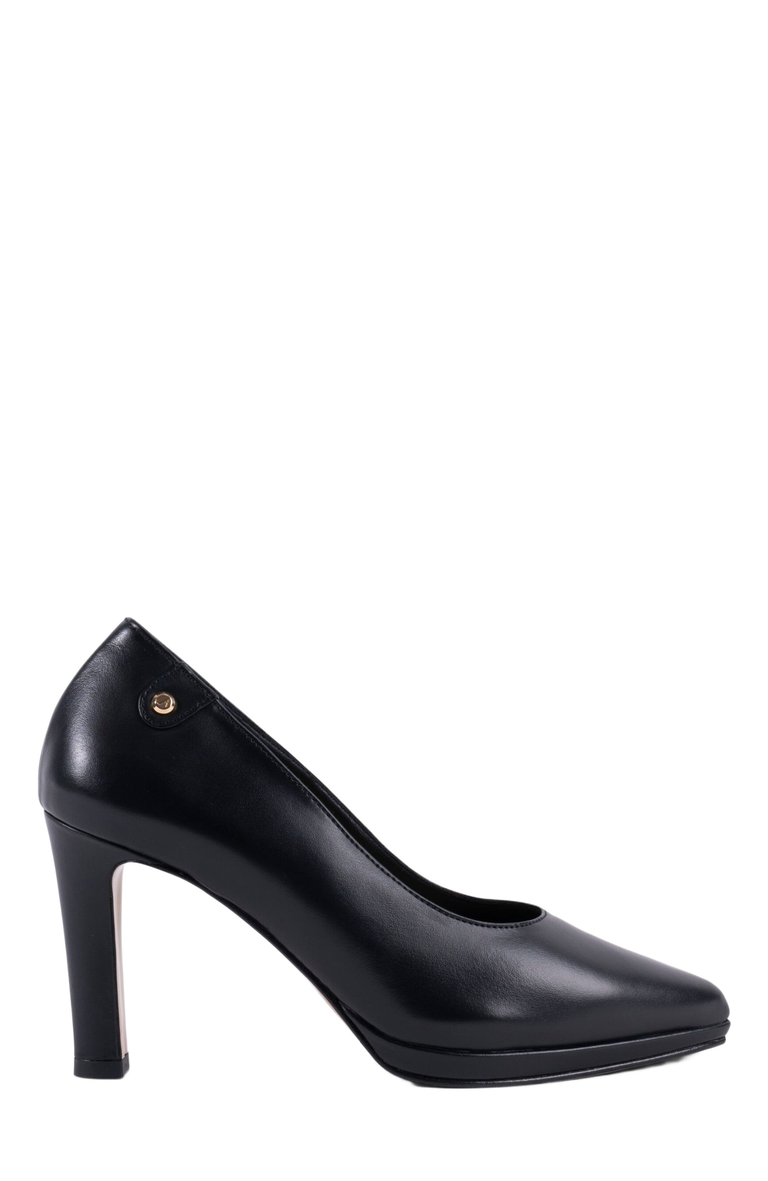 Stinaa.J Isa Orthopedic Pointed Toe Pumps, Main, color, Black Leather