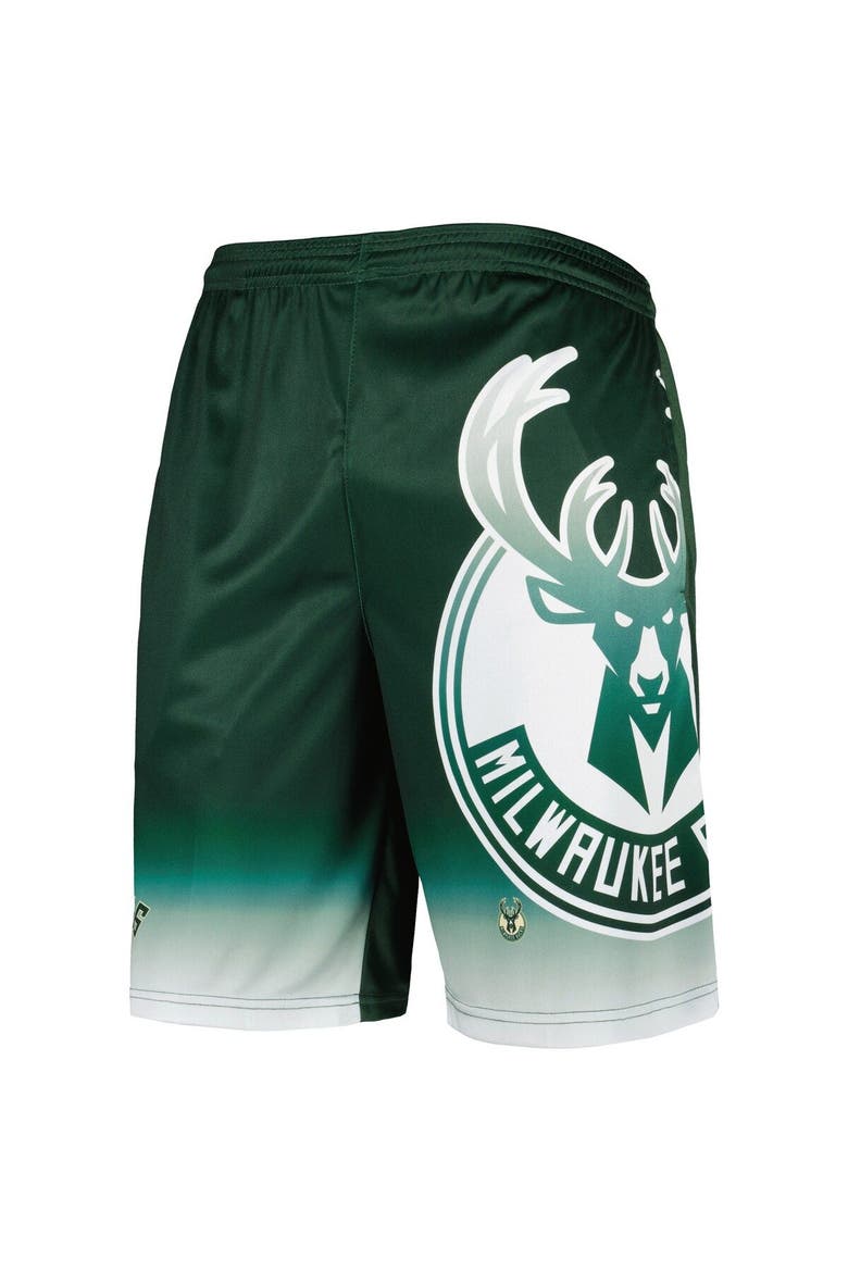 Men's Fanatics Branded Hunter Green Milwaukee Bucks Graphic Shorts, Alternate, color, Hunter Green