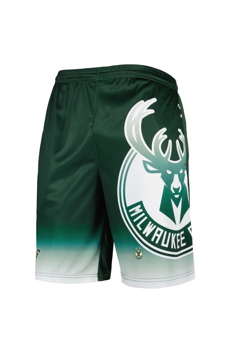 FANATICS Men's Fanatics Branded Hunter Green Milwaukee Bucks Graphic Shorts, Alternate, color, Hunter Green