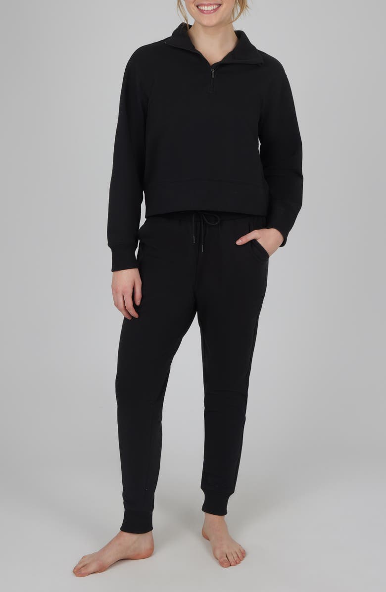 YOGALICIOUS Half Zip Pullover & Joggers 2-Piece Set, Main, color, 