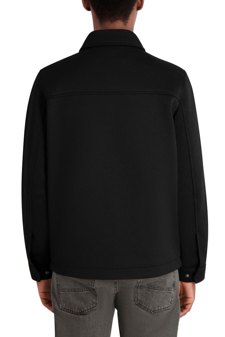 Twill Shirt Jacket, Alternate, color, BLACK
