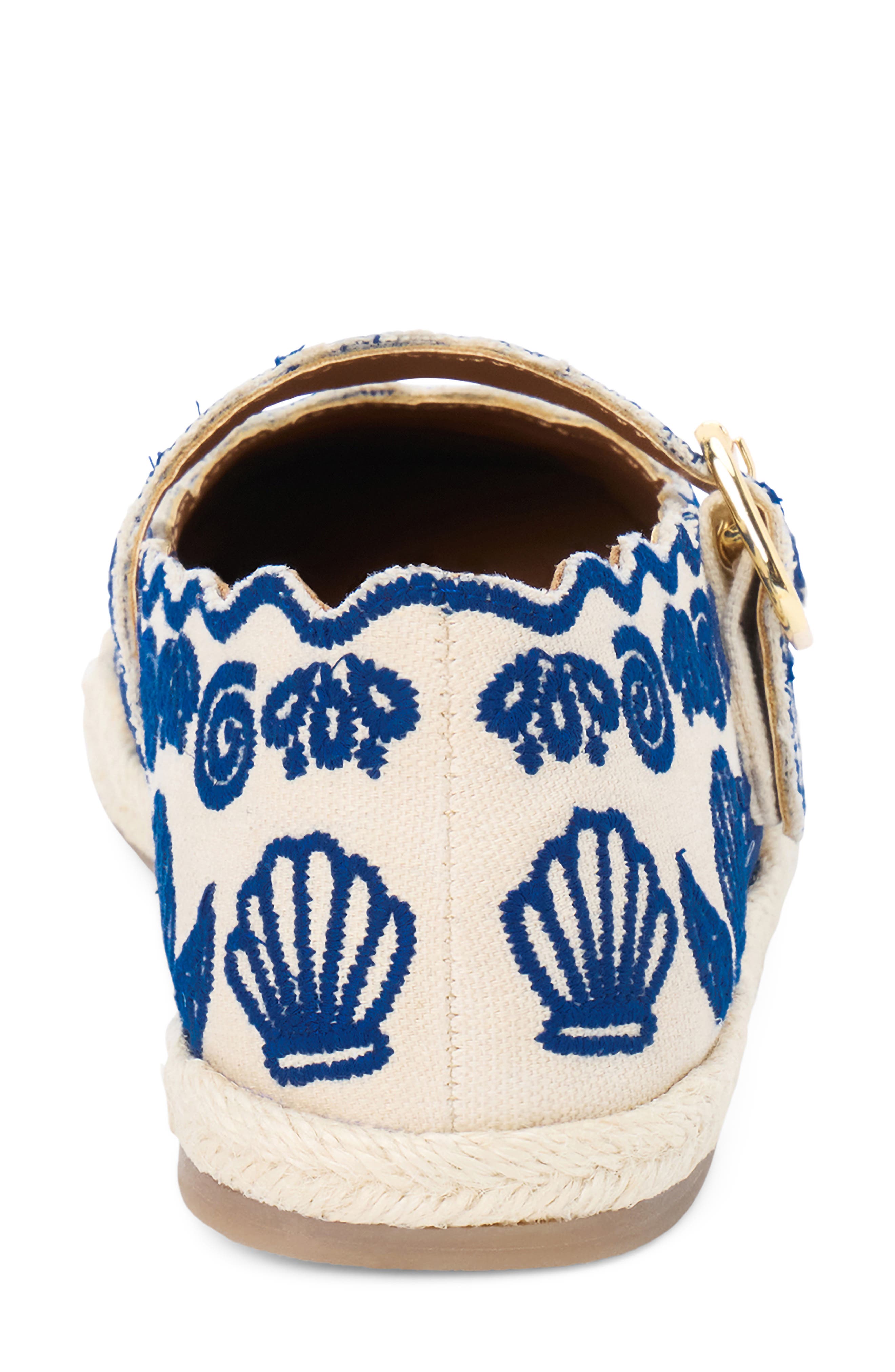 Ariana Espadrille Mary Jane Flat, Alternate, color, BLUE