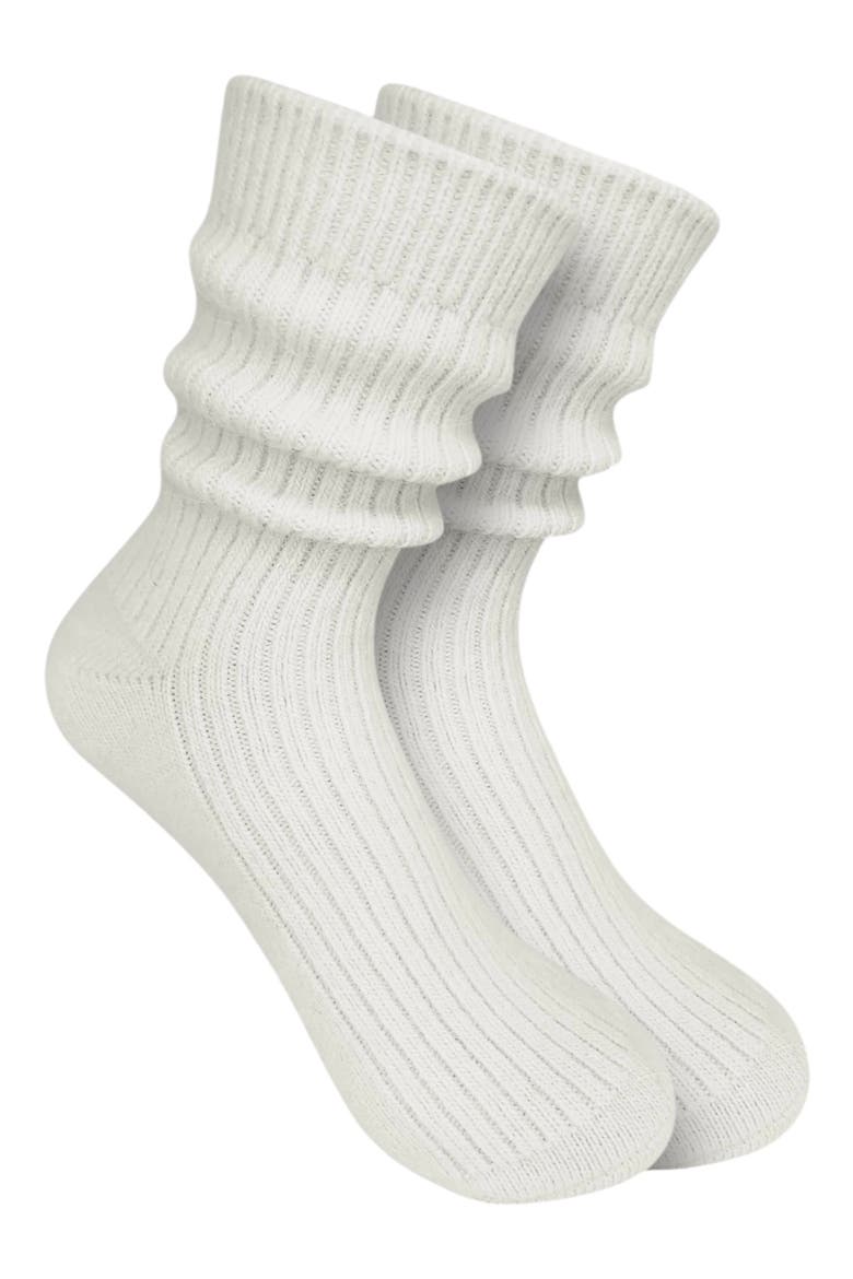 Cashmere Blend Cloud Socks, Alternate, color, CREME