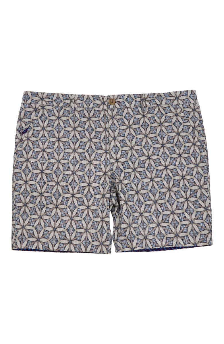 Lords of Harlech Tribal Mens Flat Front Short, Alternate, color, Tribal Natural