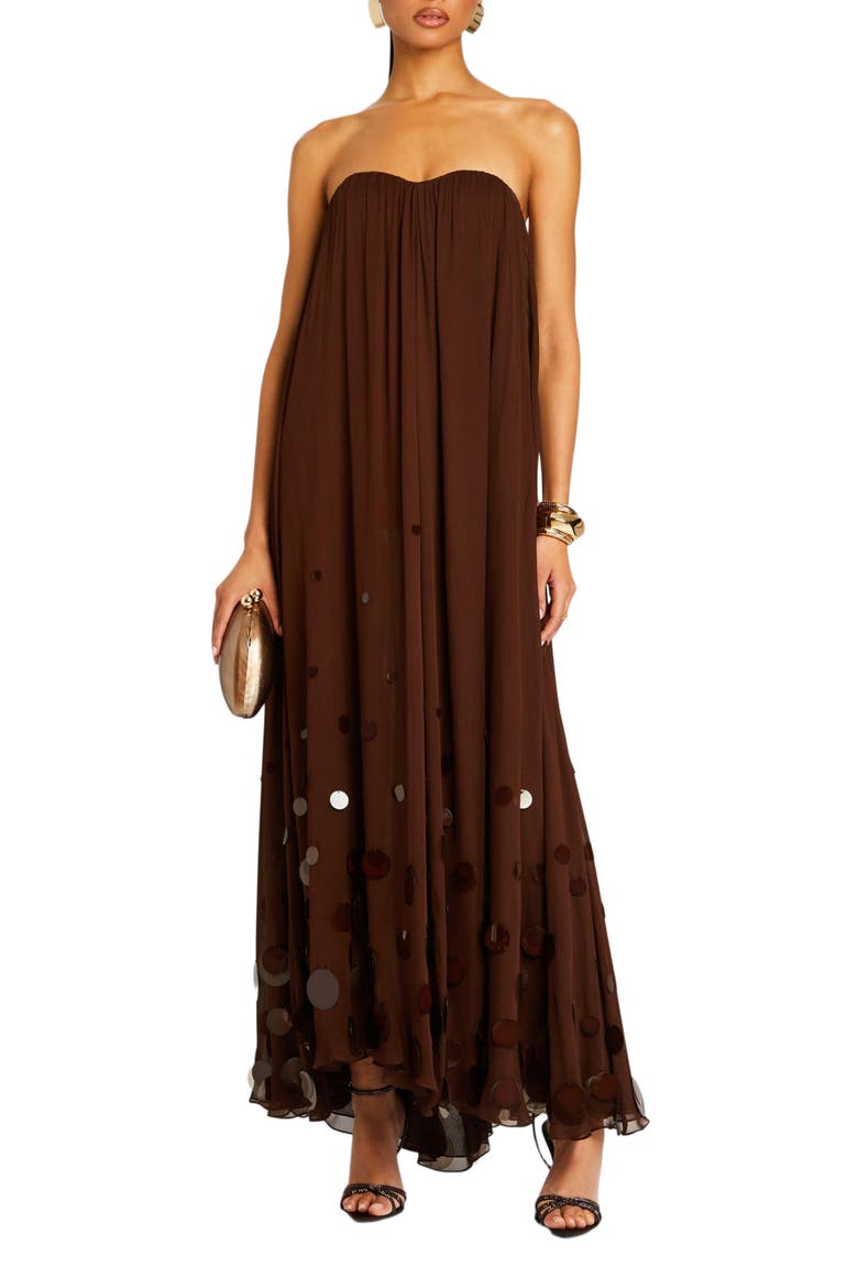 Helena Dress, Main, color, Deep Brown