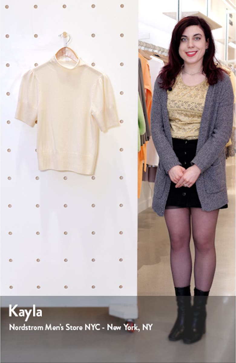 Annabelle Short Sleeve Cashmere Sweater, sales video thumbnail