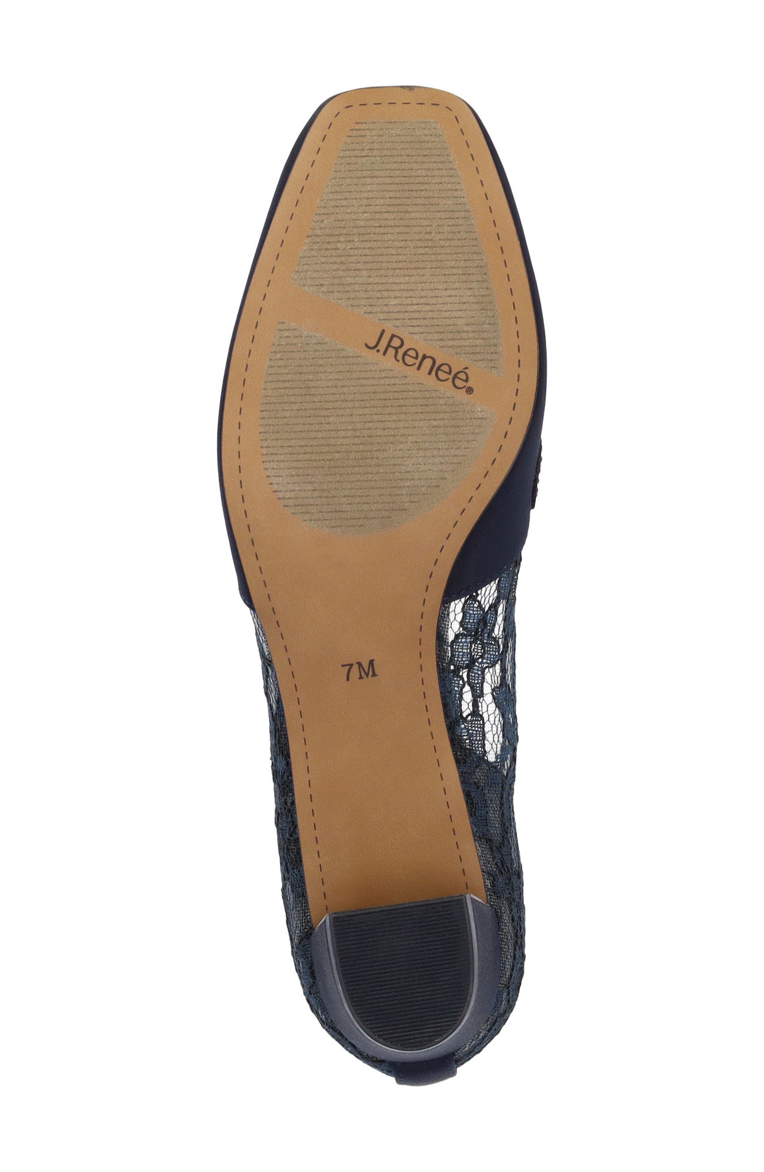 J. Reneé Zofia Block Heel Pump, Alternate, color, Navy