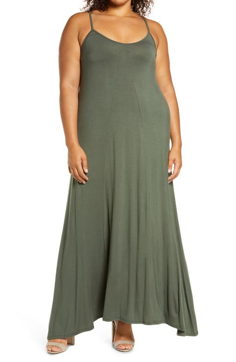 A-Line Maxi Dress (Plus Size)