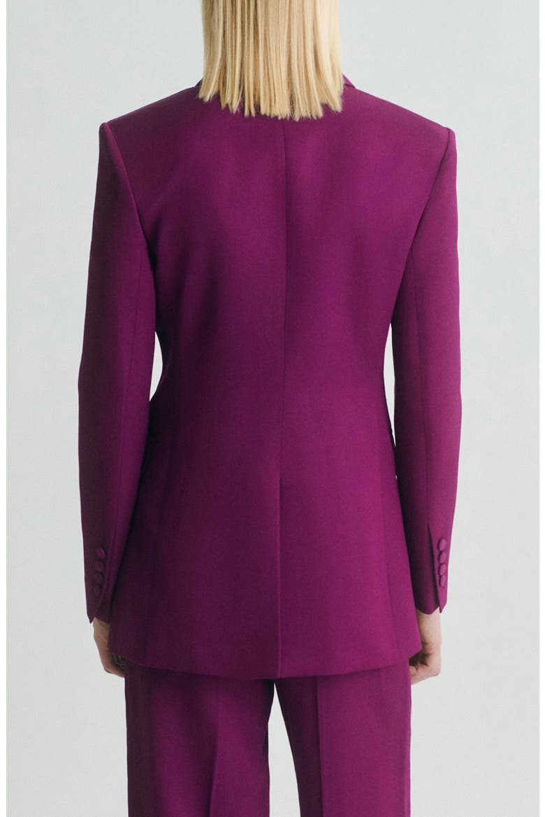 Double Breasted Jacket, Alternate, color, FUCHSIA