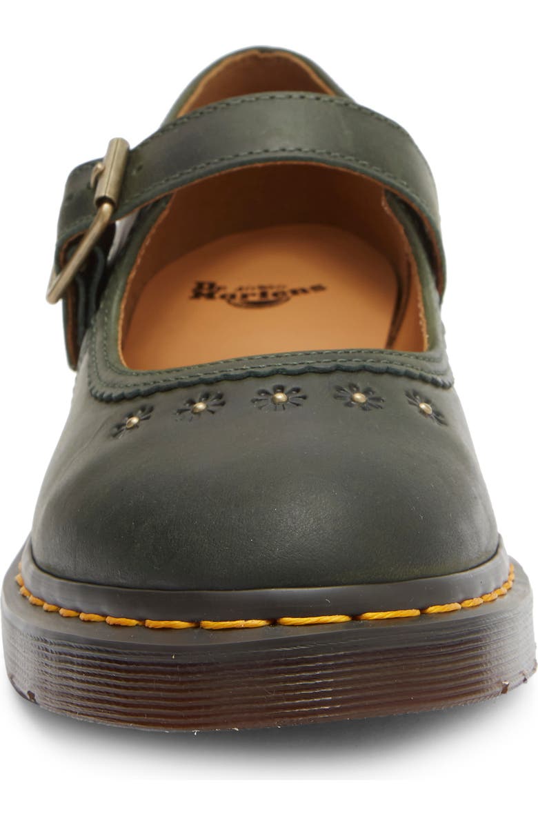 Dr. Martens Flower Mary Jane Flat, Alternate, color, Dms Green