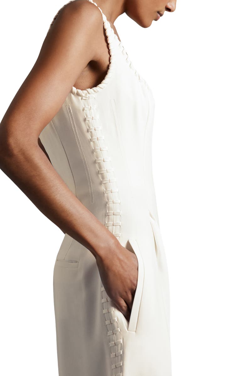 Reiss Atelier Max Whipstitch Detail Sleeveless Jumpsuit, Alternate, color, 