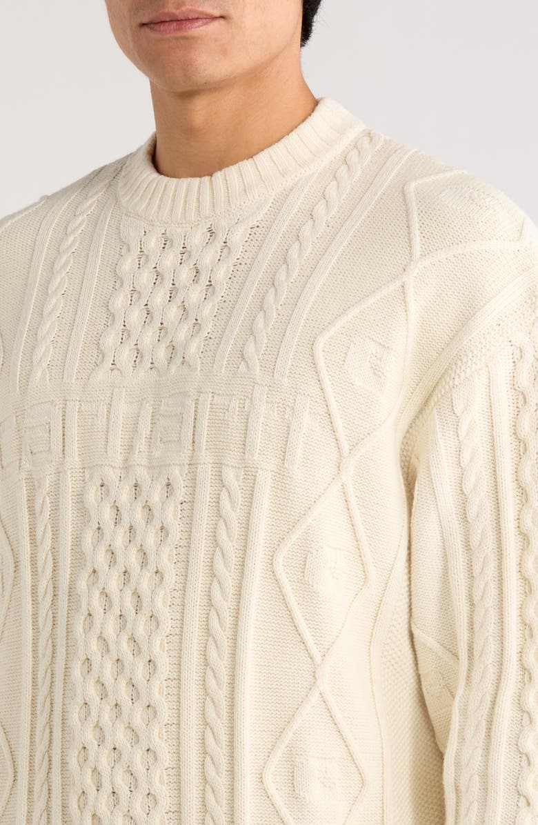 Carhartt Work In Progress Shawn Cotton Blend Sweater, Alternate, color, Natural