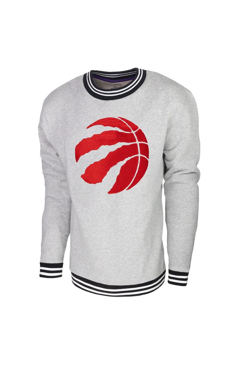 Stadium Essentials Men's Stadium Essentials Heather Gray Toronto Raptors Club Level Pullover Sweatshirt, Alternate, color, Heather Gray