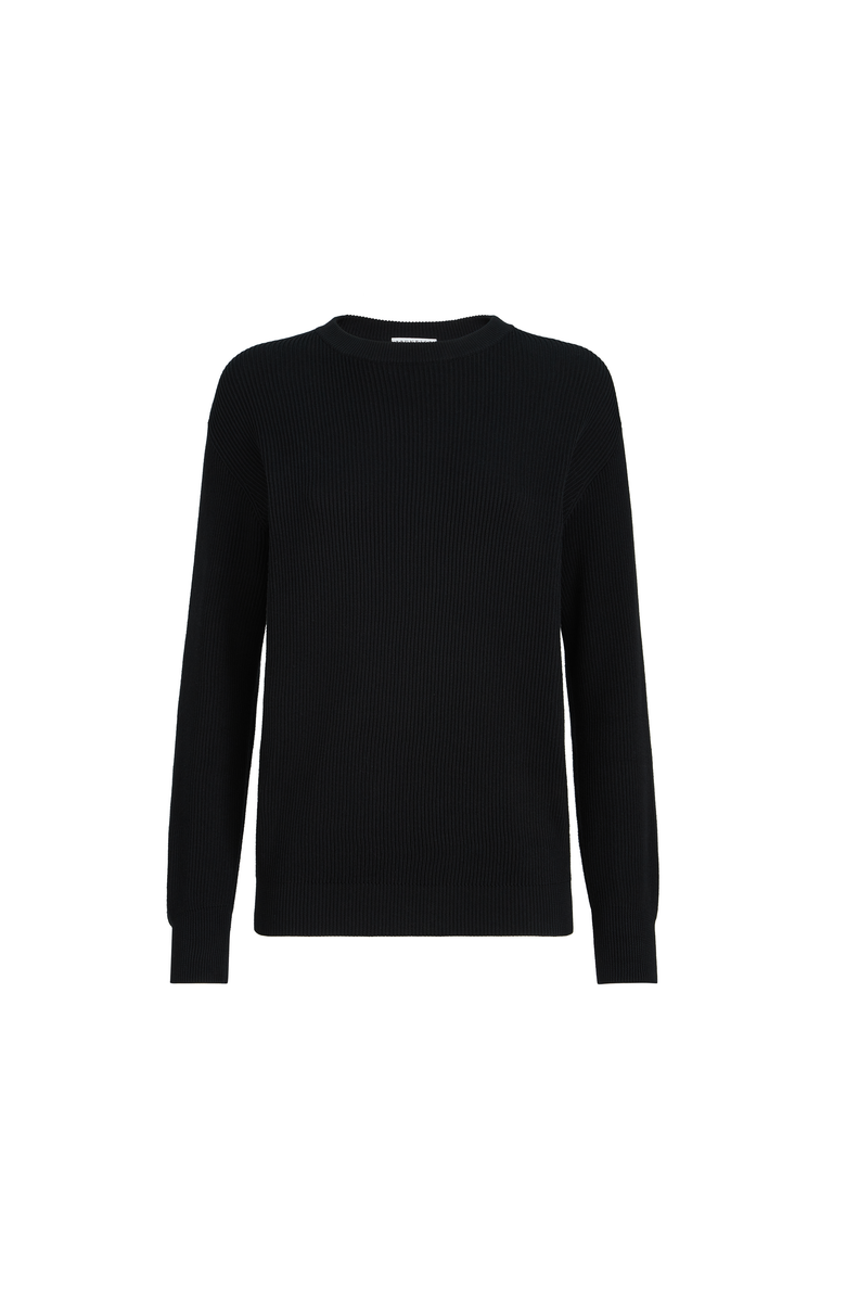 Brunello Cucinelli Cotton sweater, Main, color, Black