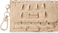 Brahmin Ricki Croc Embossed Leather Card Case