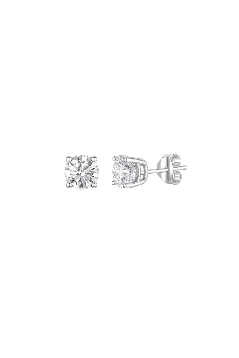 Tennis Necklace and Stud Earrings Set, Alternate, color, Silver