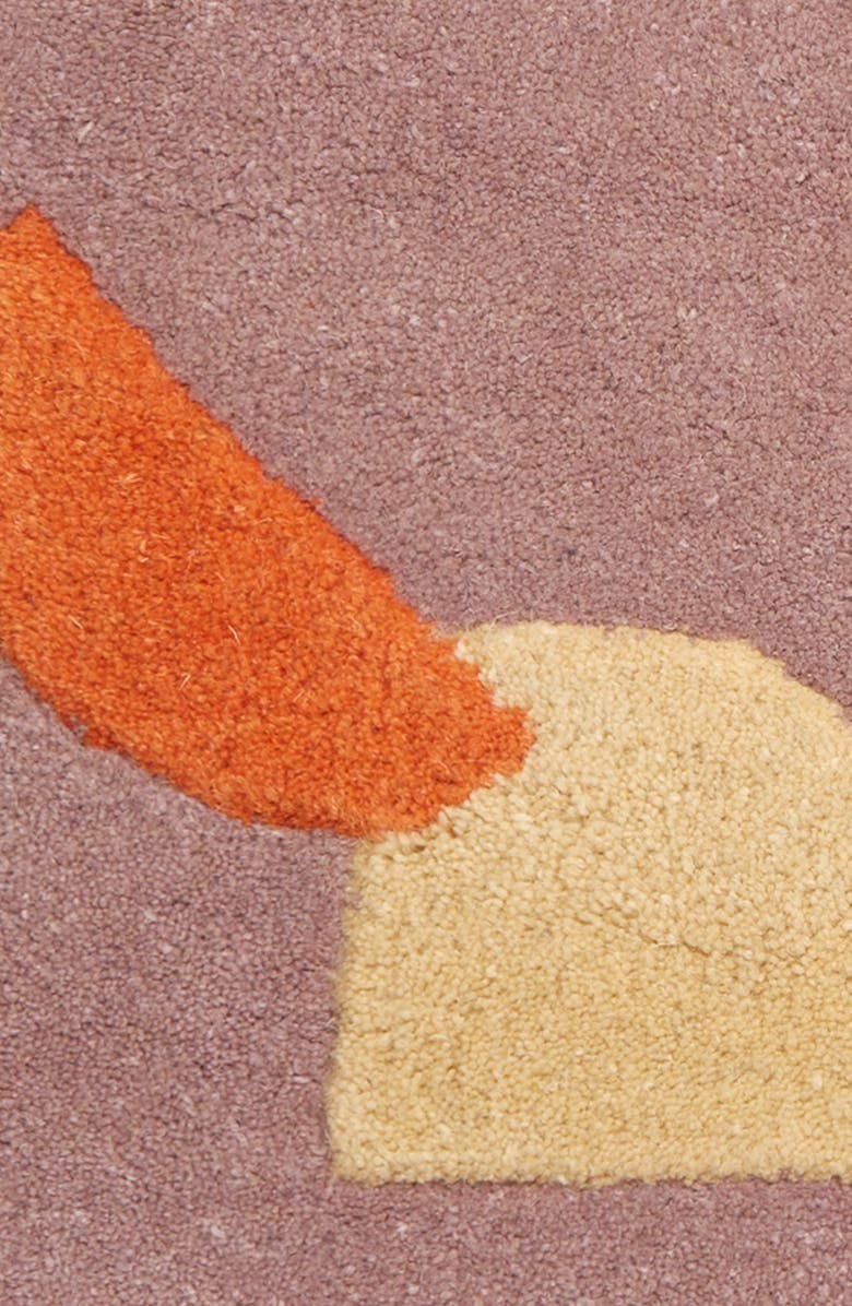 Cold Picnic Night of Squid Hand Tufted Wool Rug, Alternate, color,