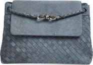 Bottega Veneta Andiamo Intrecciato Suede Messenger Bag