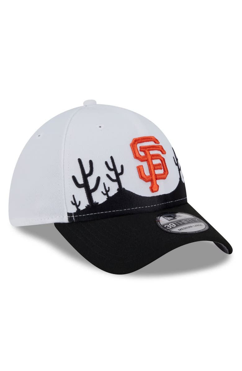 New Era Men's New Era  White/Black San Francisco Giants 2025 Spring Training Landscape 39THIRTY Flex Hat, Alternate, color, 