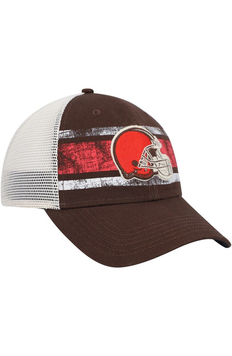 '47 Men's '47 Brown/White Cleveland Browns Interlude MVP Trucker Snapback Hat, Alternate, color, Brown