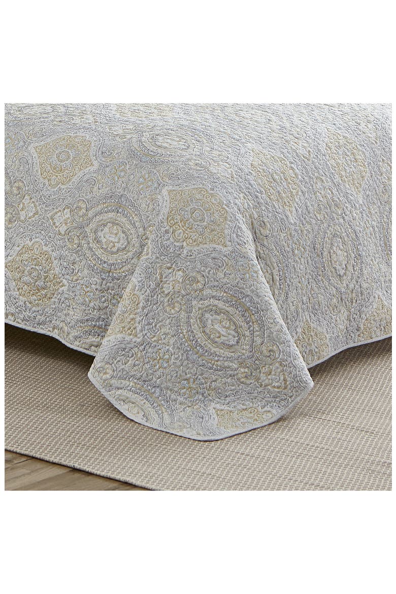 Turtle Cove Cotton Quilt & Sham Set, Alternate, color, PELICAN GREY
