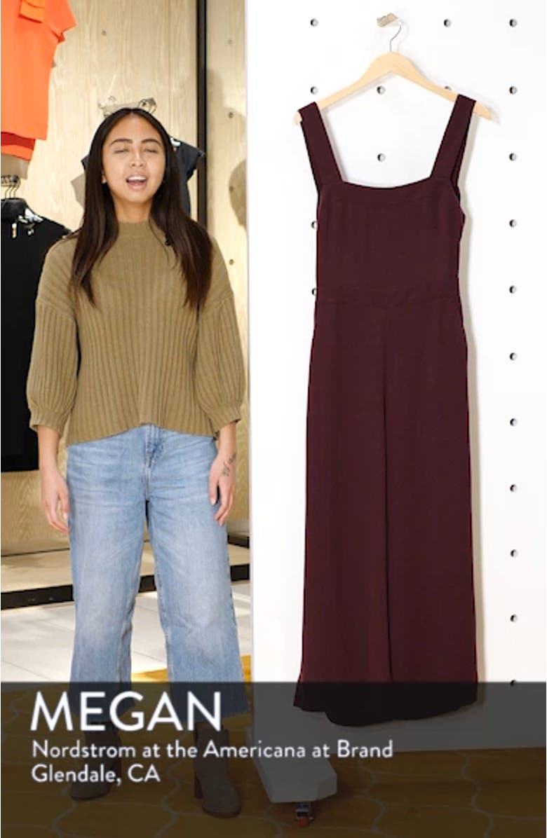 Apron Bow Back Jumpsuit, sales video thumbnail