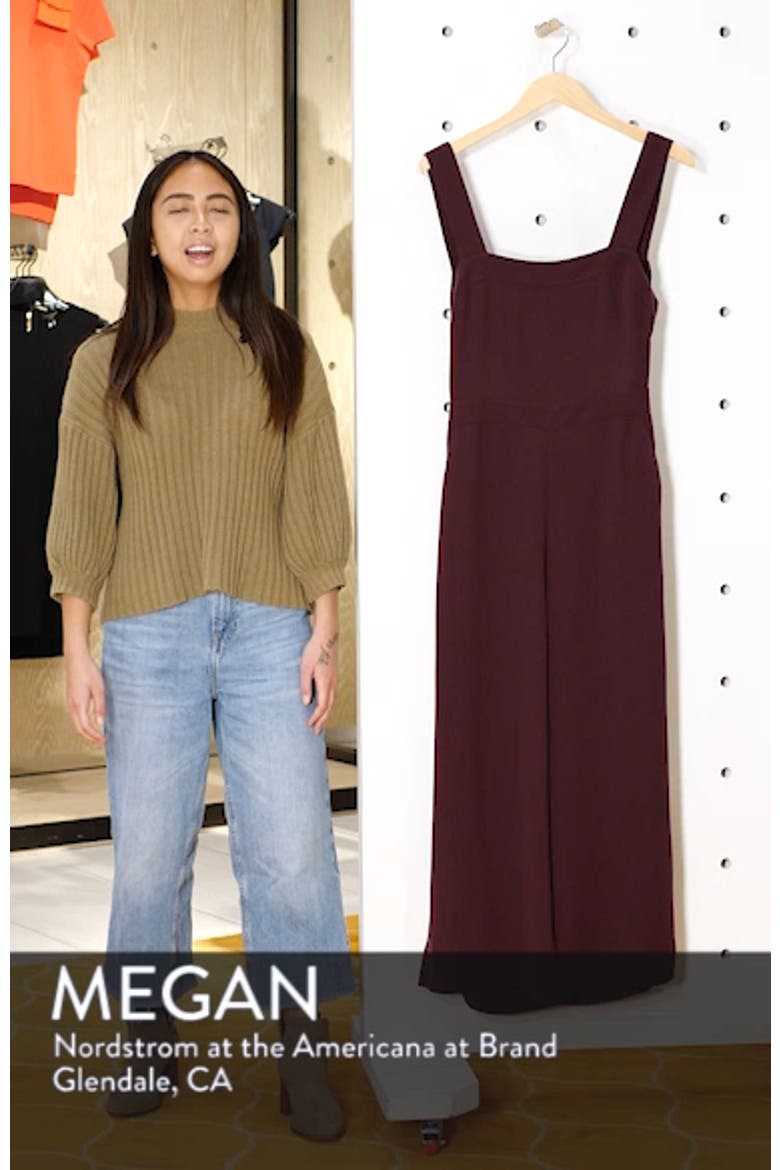 Apron Bow Back Jumpsuit video