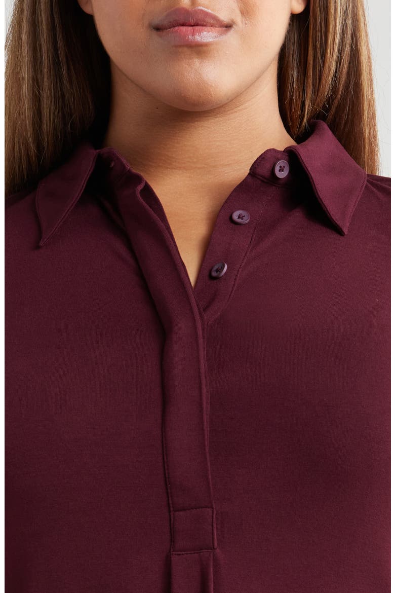 Elbe Popover Shirt, Alternate, color, BLACK CHERRY