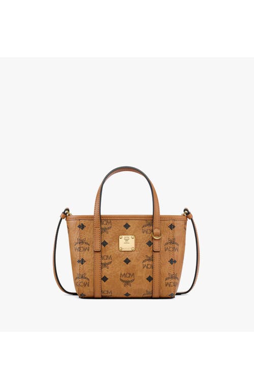 Mcm Toni Top-zip Shopper In Brown
